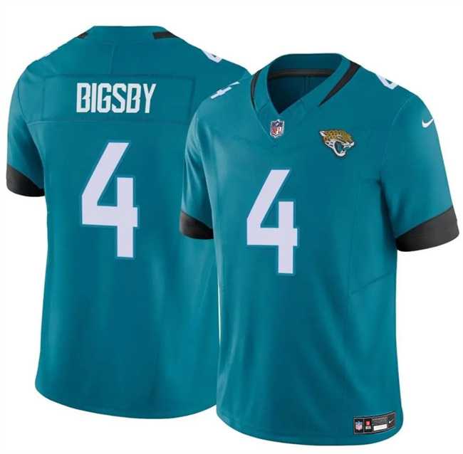 Men & Women & Youth Jacksonville Jaguars #4 Tank Bigsby Teal 2024 Vapor Untouchable Limited Stitched Jersey Dzhi